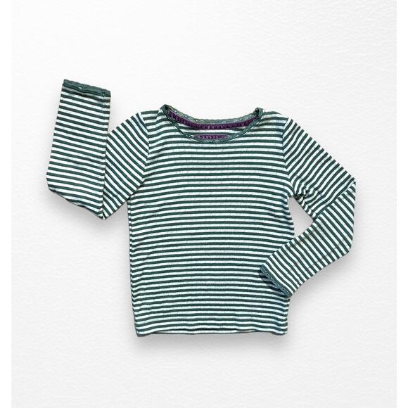 Mini Boden Striped Pointelle Top, Size 7/8 - Picture 4 of 7